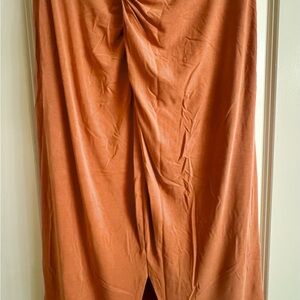 Anthropologie Rust Midi Skirt